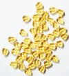 50 10x8mm Transparent Light Topaz Leaf Beads